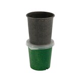 thumbnail of greenbox - Mehrweg-Becher "Häppy Cup" 400 ml, Ø 95 mm, Pfeffer / grau, 60 St.