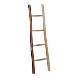 thumbnail of Relaxdays Dekoleiter, 116 cm hoch, Holzleiter Garten, 4 Sprossen, Kastanie, Handarbeit, Handtuch- & Kleiderleiter, natur