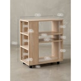 thumbnail of Regal `Brenta`: Elegantes Multifunktionsmöbel, Rollen, Viel Stauraum, Modernes Design. Beige, 60x35x75 cm | Kadima Design