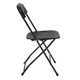 thumbnail of Chaise pliante noire en plastique