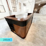 thumbnail of 【Hutaohei ZJ60-200cm】Maßanfertigung Bartisch Bar-Tresen Eckbartresen Gastronomie-Theke Restaurant-Bar Empfangstresen Braun