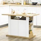 thumbnail of HOMCOM Isola per Cucina 4-6 Persone con Armadietti e Ripiani