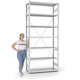 thumbnail of PROREGAL Fachbodenregal Stecksystem | Grundregal | HxBxT 300x130x50cm | 7 Ebenen | Fachlast 230 kg | Einseitig nutzbar | Lichtgrau