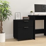 thumbnail of Rollcontainer MOSAB rollbar Schwarz 45x38x54 cm | Nachttisch mit Rollen Aktenschrank rollbar kleiner Schubladenschrank