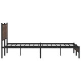 thumbnail of vidaXL Bedframe zonder matras metaal bruin eikenkleurig 160x200 cm
