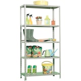 thumbnail of SimonRack Metallregal mit Schrauben 2000x1000x400 mm, 5 Böden, 75 kg Biegepunkt, Grau - Advantage