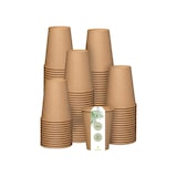 thumbnail of DeinPack Kaffeebecher 200 Stück 300 ml 12 oz Pappbecher braun