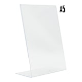 thumbnail of Securit® Transparenter Aufsteller A5 - L-Form - Acryl