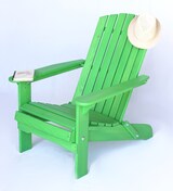 thumbnail of DanDiBo Strandstuhl Holz Grün Gartenstuhl klappbar Adirondack Deckchair