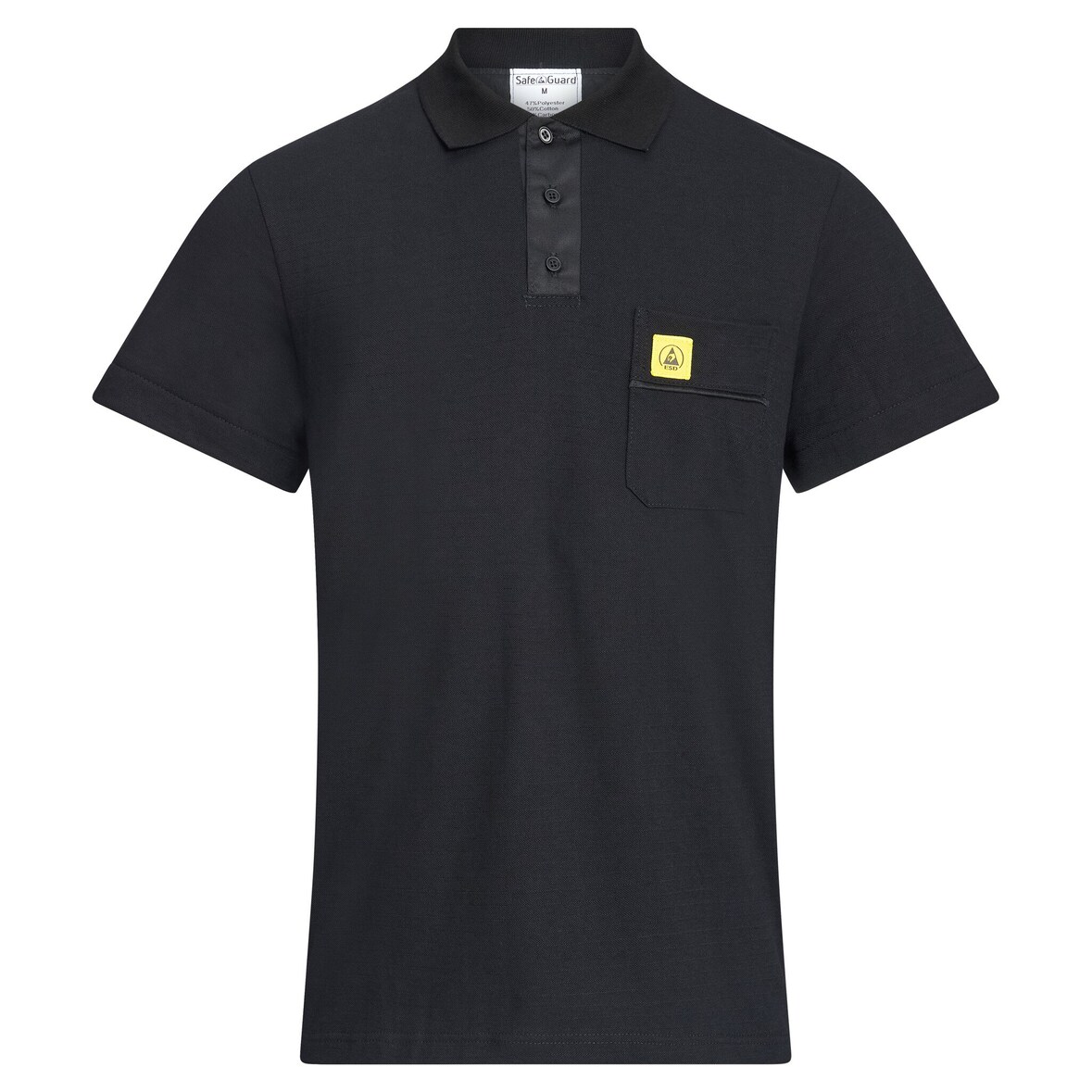 ESD-Poloshirt PRO PLUS, 210g/m², schwarz, L