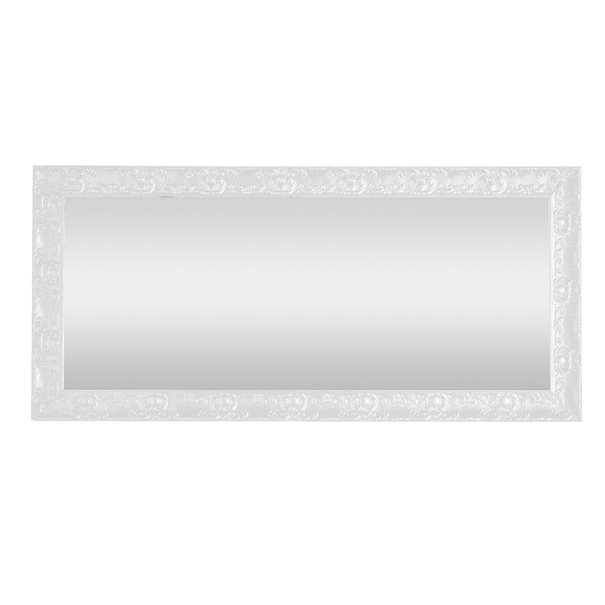 AQA Design Specchio da parete CADICE bianco in legno L.55 P.3,5 H.95