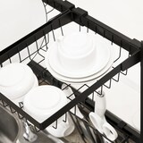 thumbnail of HOMCOM - Abtropfgestell - 93L x 30B x 52H cm - schwarz