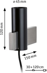 thumbnail of Paulmann Neordic Wandleuchte Aik   E27   230V max. 20W dimmbar Schwarz 79762