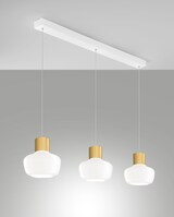 thumbnail of Kino LED-Pendelleuchte 36 W 3900 lm 3000 K dimmbar, Metallrahmen und weißes Borosilikatglas - Schutzart IP20 Klasse 1