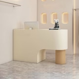 thumbnail of Bar Theke Rezeption Registrierung Empfangstresen Anmeldetresen Beige 160*60cm