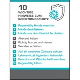 thumbnail of Schild I Aushang Die 10 wichtigsten Hygienetipps, Kunststoff, 300x400mm