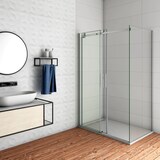 thumbnail of AICA Mampara de ducha corredera+panel lateral,vidrio 8mm antical,(1075-1095)x(783-803)x1950mm