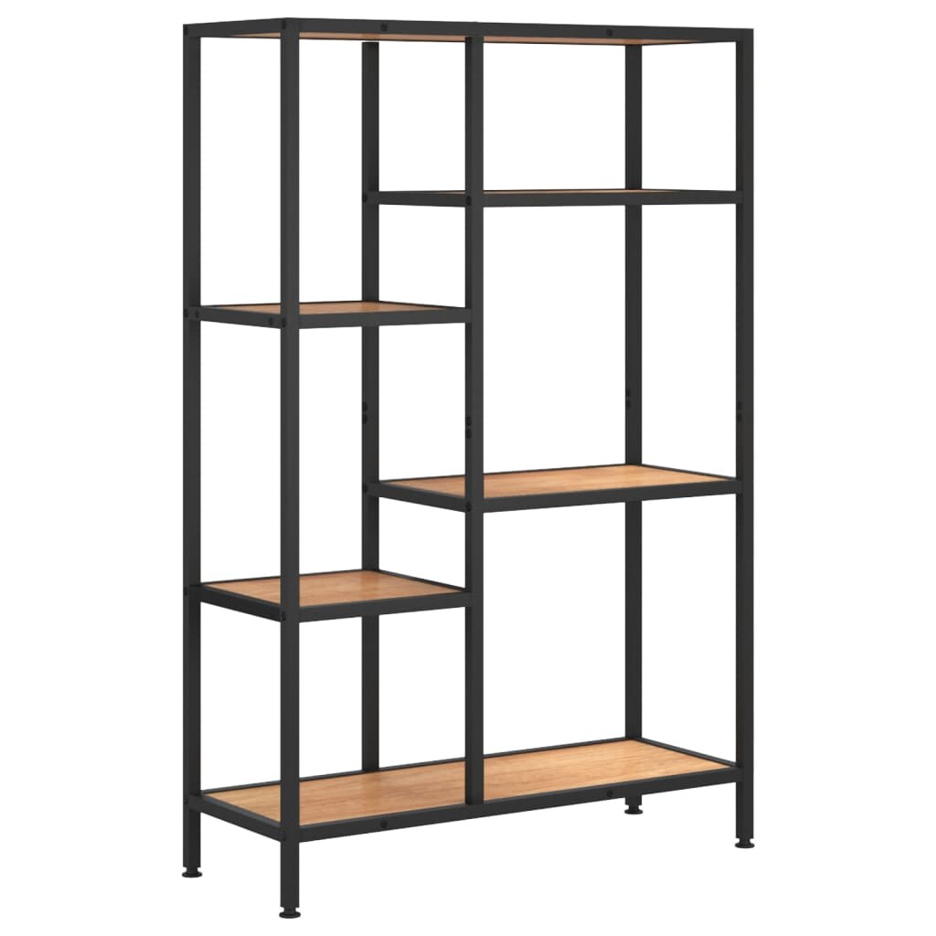vidaXL Bücherregal 80x30x120 cm Stahl und Holzwerkstoff