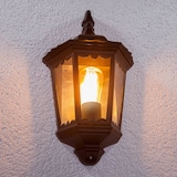 thumbnail of Lanterna Minerva a muro Nero opaco in alluminio pressofuso 22x26xH44cm