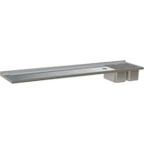 thumbnail of HAGOLA Schankdeck-Abdeckung, hinten Wandanschlag, Gläserdruckspüler, 3050x50x660mm (BxHxT), 2 Becken 500x300mm rechts
