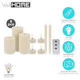thumbnail of WellHome - Conjunto de 9 velas de LED em polipropileno