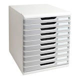 thumbnail of Exacompta 302041D 1x MODULO modulaire ladenbox met 10 gesloten laden voor documenten A4+, Office, grijs-graniet