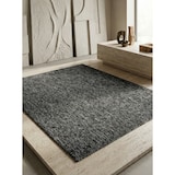 thumbnail of Teppich Flur Einfarbig Pflegeleicht Waschbar Strapazierfähig Wohnzimmer Schlafzimmer Anthrazit 280x370 cm – AMMER von Kadima Design