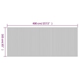 thumbnail of vidaXL Kamerscherm 165x400 cm bamboe wit