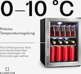 thumbnail of Beersafe M Kühlschrank 33 Liter 2 Böden Panoramaglastür Edelstahl Silber