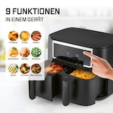 thumbnail of GOURMETmaxx Doppelkammer-Heißluftfritteuse 2 x 4 L - Touch, Timer, 10 Programme