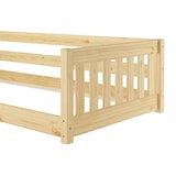 thumbnail of Niedriges Kinderbett Bodenbett 90x200 Kiefer massiv Zubehör wählbar V-60.28-09 Rollrost inkl.
