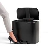 thumbnail of Brabantia Bo Pedaalemmer 11+23 ltr - mat zwart