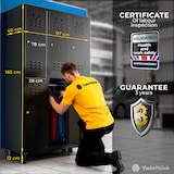 thumbnail of TwinThink Taquillas Vestuario 180cm de 6 Puertas Taquilla Metalica con Llave Taquillas Vestuario 6 Puertas Taquilla Vestuario Metalicas (Negro)