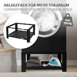thumbnail of ML-Design Waschmaschinen-Untergestell Schwarz 63x54 cm | Ablage, 150 kg, Stahl, Podest Trockner Unterbau