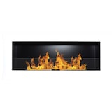 thumbnail of Chimenea de bioetanol Modelo Sunna Blanco con cristal protector 90 cm