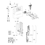 thumbnail of Geberit Duofix Basic Element für Wand WC, 112cm mit Delta UP-Spülkasten 12cm