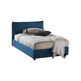 thumbnail of Dmora Deusebi Doppelbett, Stauraumbett mit Stoffbezug, 100 % Made in Italy, Öffnung vorne, geeignet für 120x190 cm Matratze, blau