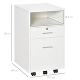 thumbnail of Vinsetto Cassettiera Ufficio Cassettiera per Scrivania con 2 Chiavi