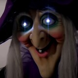 thumbnail of Halloween Figur Hexe, animiert 175cm - Licht und Geräusche