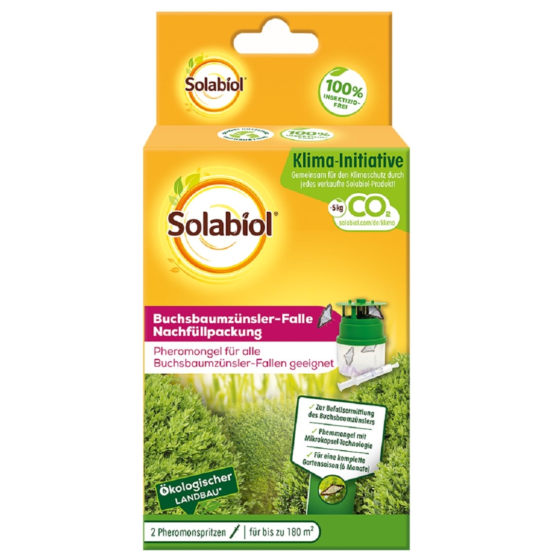 Solabiol Buchsbaumzünsler Nachfüllpack 2er Set