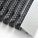 thumbnail of Schmutzfangmatte "Profi Brush" - Mentall Fußabtreter mit Alu-Rahmen / 60 x 90 cm (Grau)