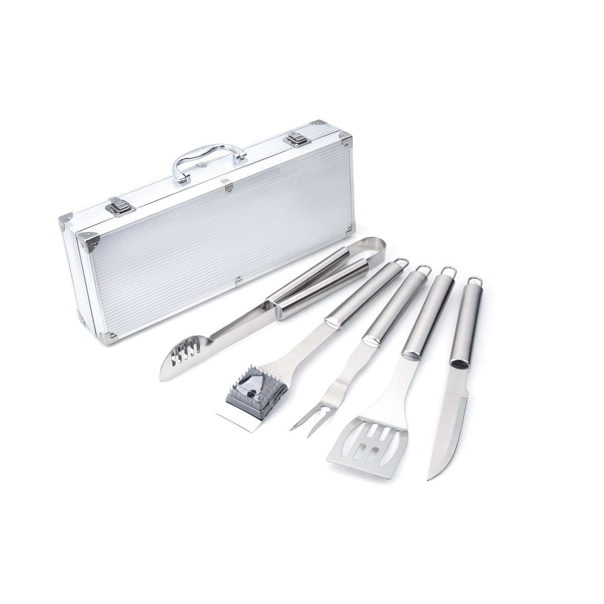 Tarrington House Juego de accesorios para barbacoa de 5 piezas, acero inoxidable, 43 cm