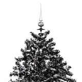 thumbnail of Schneiender Weihnachtsbaum mit Schirmfuß Schwarz 140 cm PVC