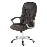 thumbnail of Profi-Bürostuhl L42 XXL, Chefsessel Drehstuhl, 150kg belastbar Kunstleder ~ braun