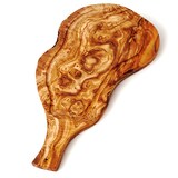 thumbnail of Steakbrett aus Olivenholz mit Saftrille und Griff 45 cm