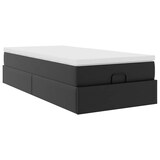 thumbnail of vidaXL Ottoman-Bett mit Matratze Schwarz 80x200 cm Kunstleder