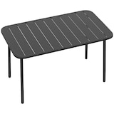 thumbnail of Outsunny Mesa de Jantar de Jardim Retangular 120x70x72 cm de Aço com Tampo com Ripas para 4 Pessoas, Cinzento