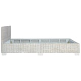 thumbnail of vidaXL Bettgestell Grau Natur Rattan 140 x 200 cm