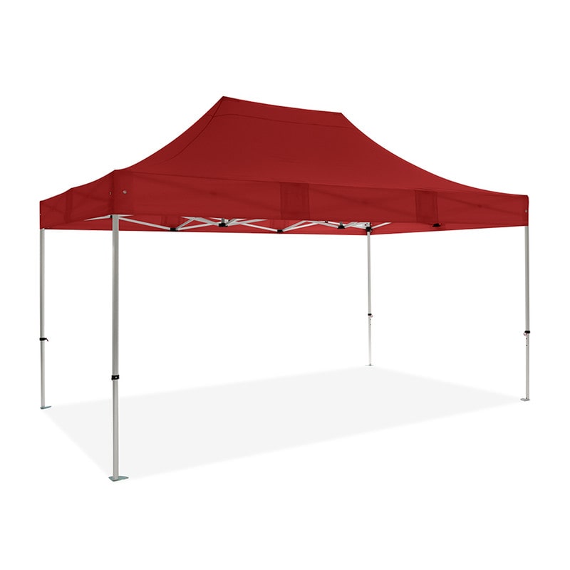 Carpa Cenador Plegable Profesional Aluminio Expert 3x4,5 Rojo | Estructura Hexagonal 40x40x1,6 mm | Resistente para Exterior y Eventos