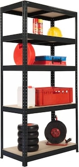 thumbnail of Etagère modulable 5 plateaux bois / métal 40x120xH178 cm 220 kg/plateau